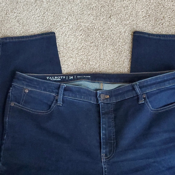 Talbots Slim Ankle Jean 14 - Picture 2 of 4